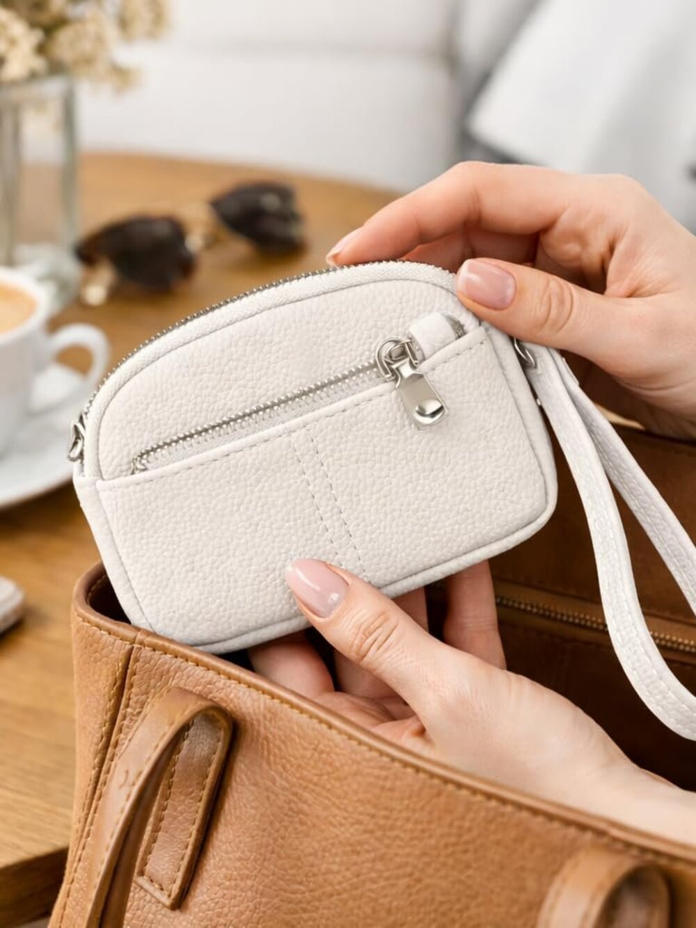 Wallets for Women, RFID Small Ladies Wallet, Wrislet Wallet Coin pouch Multi Car